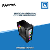 FRONTIER AMALTHEA AM20A BLACK ATX CASE W/ TEMPERED GLASS SIDE PANEL