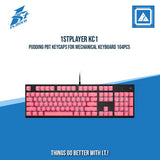 1STPLAYER KC1 PUDDING PBT KEYCAPS FOR MECHANICAL KEYBOARD 104PCS