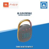 JBL CLIP4 PORTABLE BLUETOOTH SPEAKER (GRAY, ORANGE, RED, TEAL)