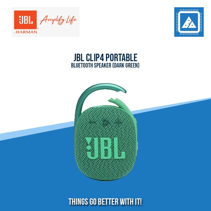 JBL CLIP4 PORTABLE BLUETOOTH SPEAKER (DARK GREEN)