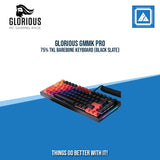 GLORIOUS GMMK PRO 75% TKL BAREBONE KEYBOARD (BLACK SLATE)