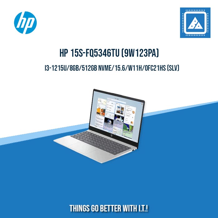 HP 15S-FQ5346TU i3-1215U/8GB DDR4/512GB NVMeSSD | BEST FOR STUDENT LAPTOP