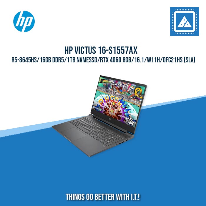 HP VICTUS 16-S1557AX R5-8645HS/16GB DDR5/1TB NVMeSSD/RTX 4060 8GB | BEST FOR GAMING AND AUTOCAD LAPTOP