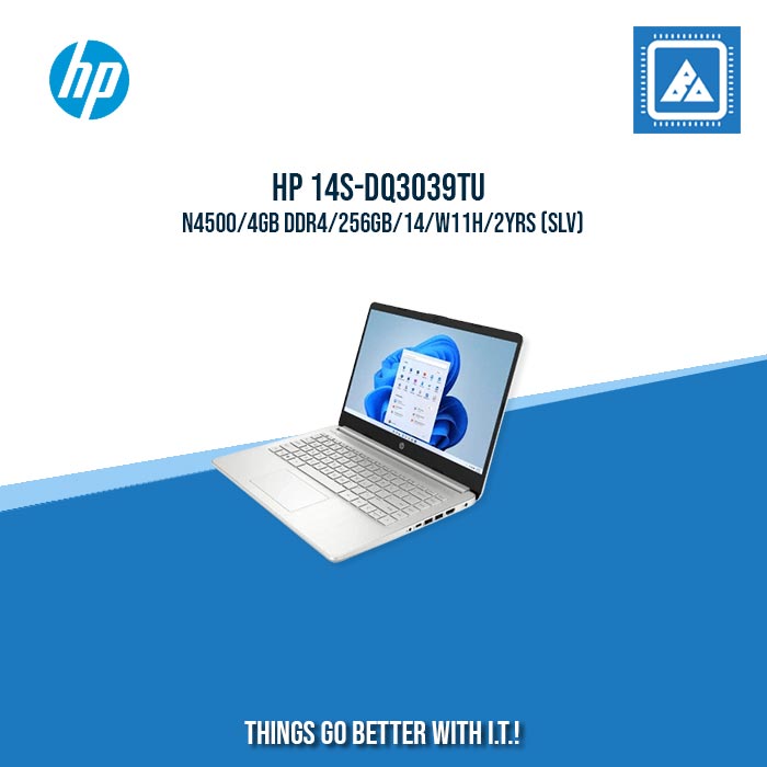 HP 14S-DQ3039TU  N4500/4GB DDR4/256GB | BEST FOR STUDENTS LAPTOP