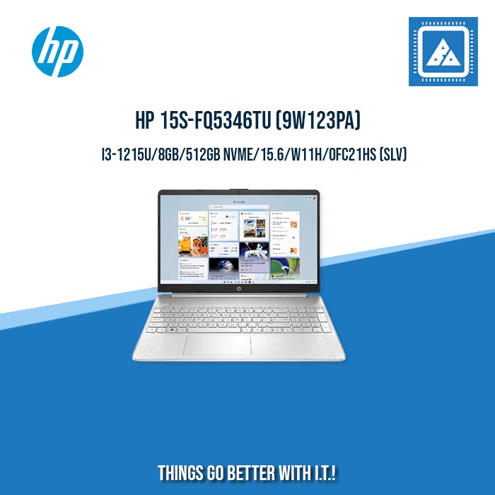 HP 15S-FQ5346TU i3-1215U/8GB DDR4/512GB NVMeSSD | BEST FOR STUDENT LAPTOP