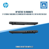 HP VICTUS 16-R0086TX  i7-13700HX/16GB DDR5/512 NVMeSSD  | BEST FOR STUDENT AND FREELANCER LAPTOP