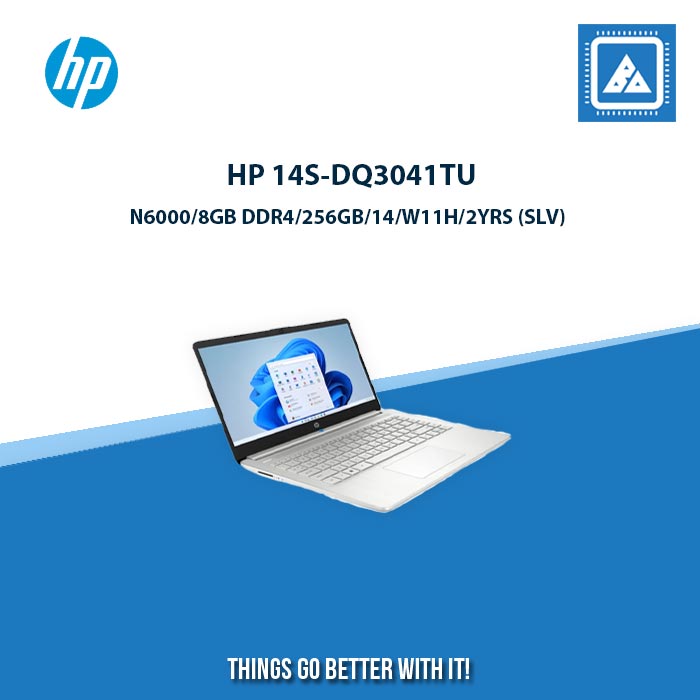 HP 14S-DQ3041TU N6000/8GB DDR4/256GB  BEST FOR STUDENT AND FREELANCERS LAPTOP