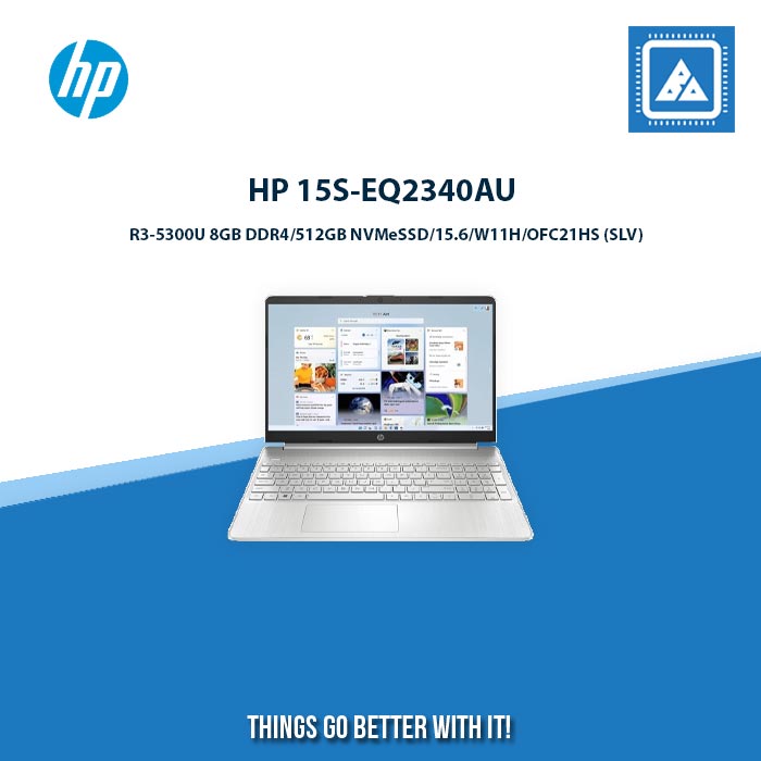 HP 15S-EQ2340AU R3-5300U 8GB DDR4/512GB STUDENT LAPTOPS