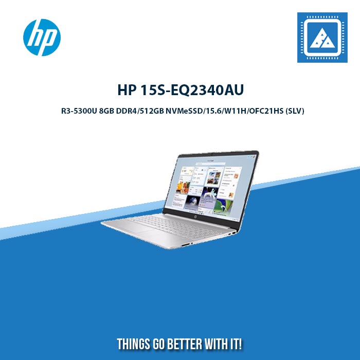 HP 15S-EQ2340AU R3-5300U 8GB DDR4/512GB STUDENT LAPTOPS