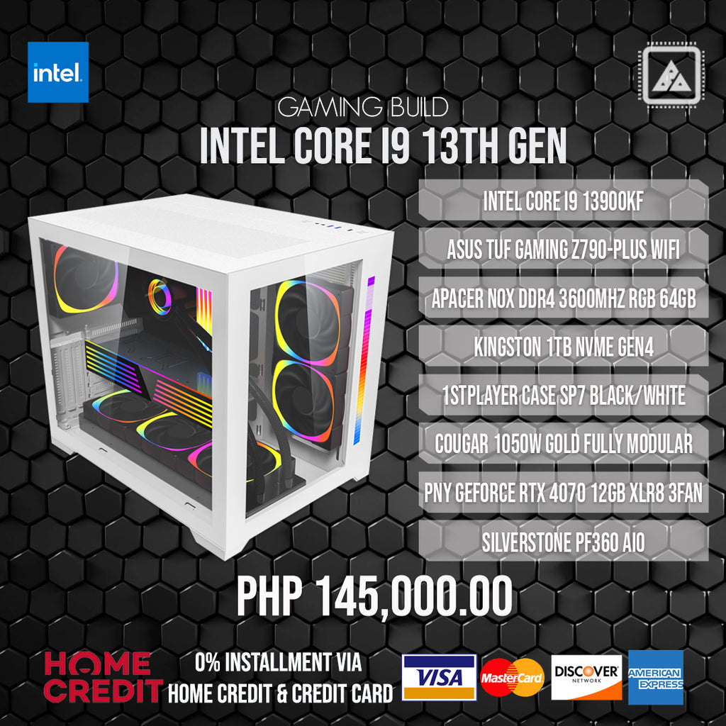 INTEL CORE I9 13900KF with RTX 4070 Gaming Build V.2