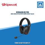 REDRAGON IRE PRO WIRED/WIRELESS/BLUETOOTH GAMING HEADSET (BLACK)