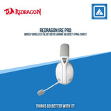 REDRAGON IRE PRO WIRED/WIRELESS/BLUETOOTH GAMING HEADSET (PINK/GRAY)