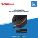 REDRAGON IRE PRO WIRED/WIRELESS/BLUETOOTH GAMING HEADSET (BLACK)