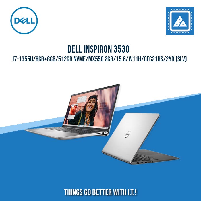 DELL INSPIRON 3530 I7-1355U/8GB+8GB/512GB NVME/MX550 2GB | BEST FOR STUDENTS AND FREELANCERS