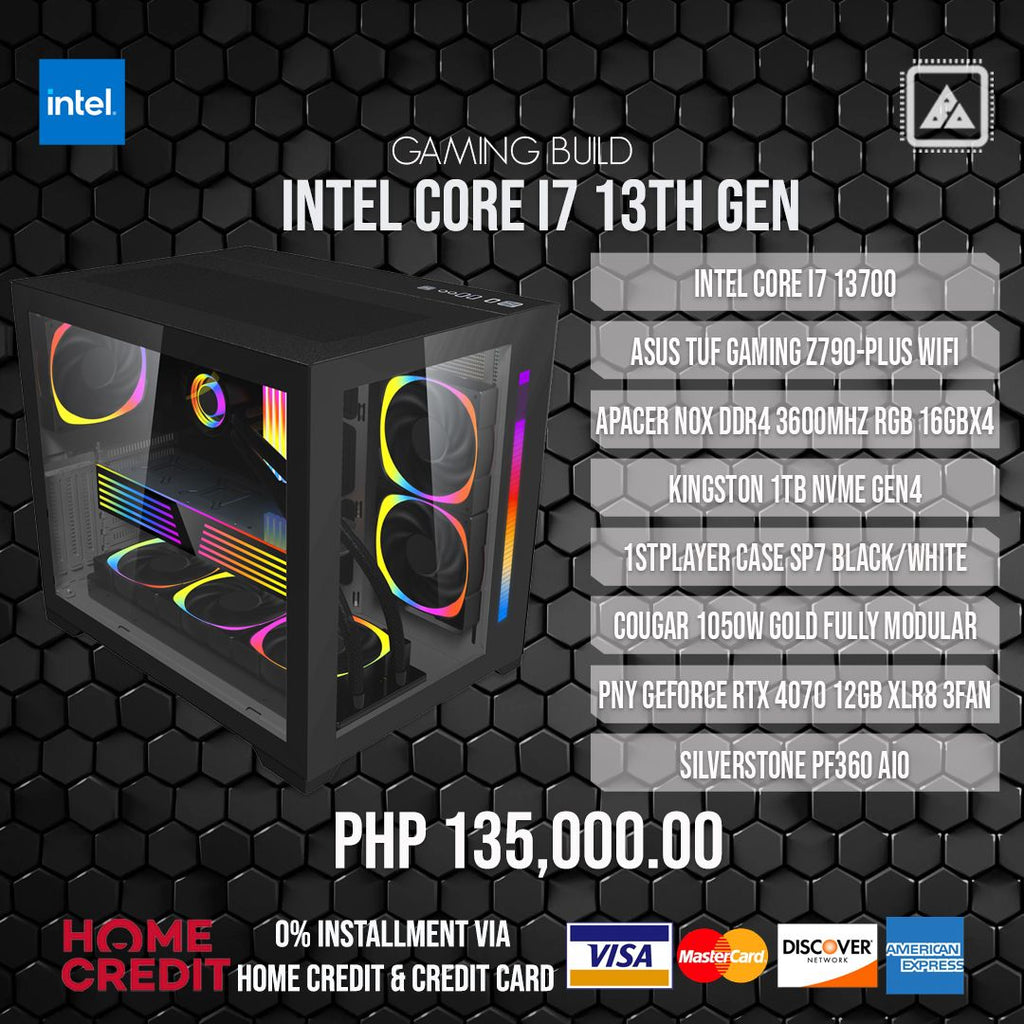 INTEL CORE I7 13700 with RTX 4070 Gaming Build V.2