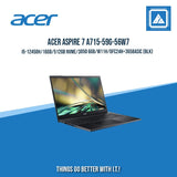 ACER ASPIRE 7 A715-59G-56W7 I5-12450H/16GB/512GB NVME/3050 6GB/W11H/OFC24H+365BASIC (BLK) | BEST FOR STUDENTS |