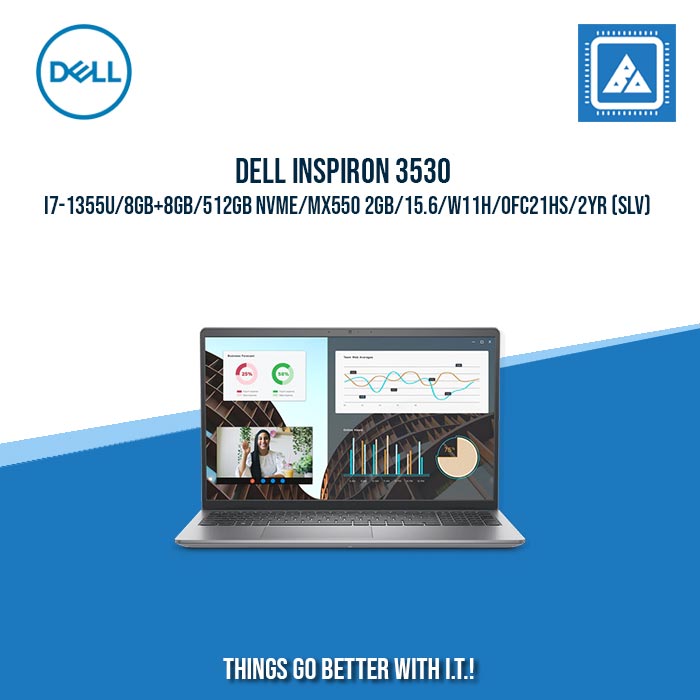 DELL INSPIRON 3530 I7-1355U/8GB+8GB/512GB NVME/MX550 2GB | BEST FOR STUDENTS AND FREELANCERS