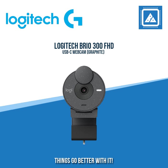 LOGITECH BRIO 300 FHD USB-C WEBCAM (GRAPHITE)