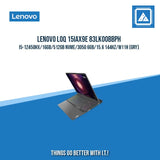 LENOVO LOQ 15IAX9E 83LK00BBPH I5-12450HX/16GB/512GB NVME | BEST FOR GAMING