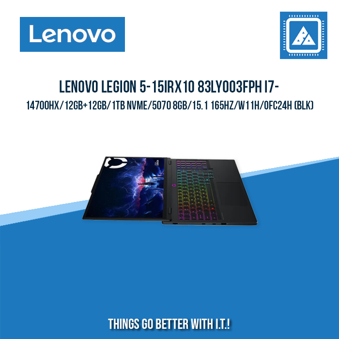 LENOVO LEGION 5-15IRX10 83LY003FPH I7-14700HX/12GB+12GB/1TB NVME | BEST FOR GAMING |