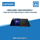 LENOVO LEGION 5-15IRX10 83LY003FPH I7-14700HX/12GB+12GB/1TB NVME | BEST FOR GAMING |
