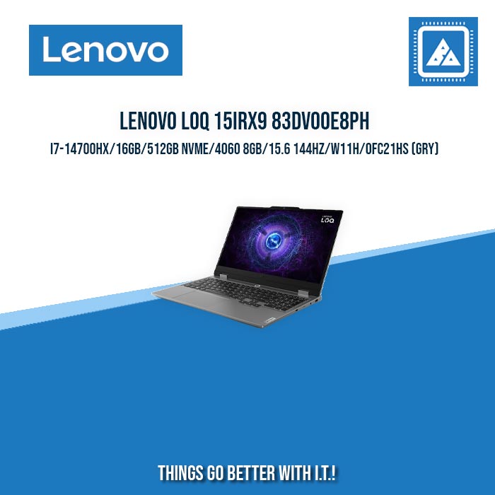 LENOVO LOQ 15IRX9 83DV00E8PH I5-13450HX/8GB/512GB NVME/4050 6GB | BEST FOR FREELANCERS AND GAMING LAPTOP