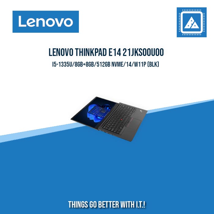 LENOVO THINKPAD E14 21JKS00U00 I5-1335U/8GB+8GB/512GB NVME | BEST FOR STUDET AND FREELANCER LAPTOP