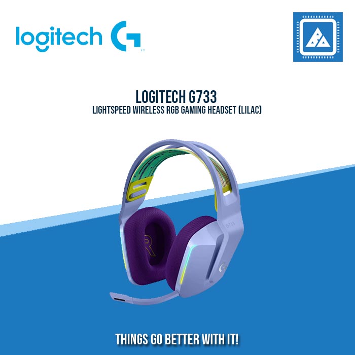 LOGITECH G733 LIGHTSPEED WIRELESS RGB GAMING HEADSET (LILAC)