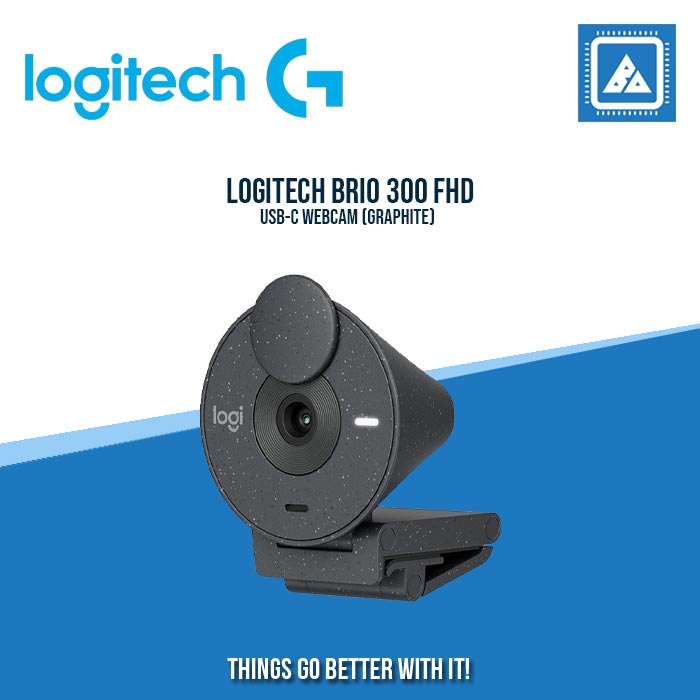 LOGITECH BRIO 300 FHD USB-C WEBCAM (GRAPHITE)