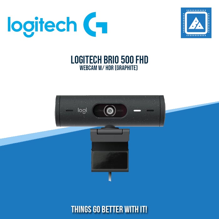 LOGITECH BRIO 500 FHD WEBCAM W/ HDR (GRAPHITE)