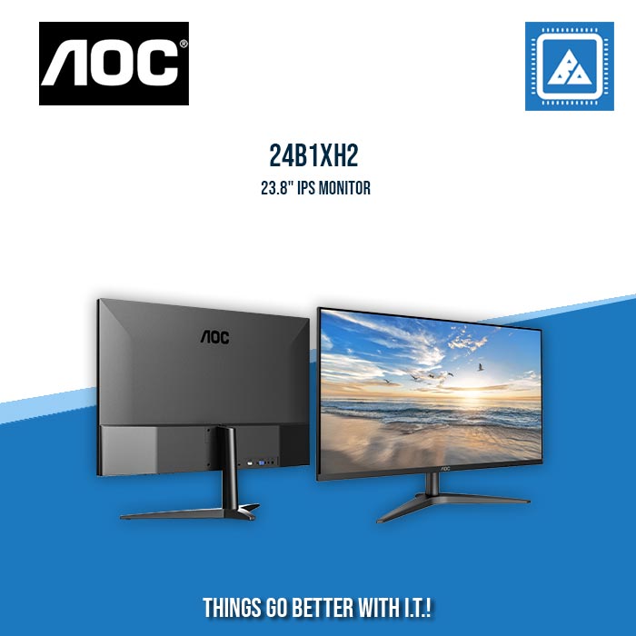 AOC 24B1XH2 23.8" FHD WIDE LED IPS FRAMELESS ULTRA SLIM MONITOR 100HZ WLMNT (VGA, HDMI)