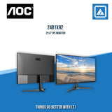 AOC 24B1XH2 23.8" FHD WIDE LED IPS FRAMELESS ULTRA SLIM MONITOR 100HZ WLMNT (VGA, HDMI)
