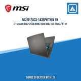 MSI B12UCX-1436PH THIN 15 I7-12650H/8GB/512GB NVME/2050 4GB | BEST FOR FREELANCER AND GAMING LAPTOP