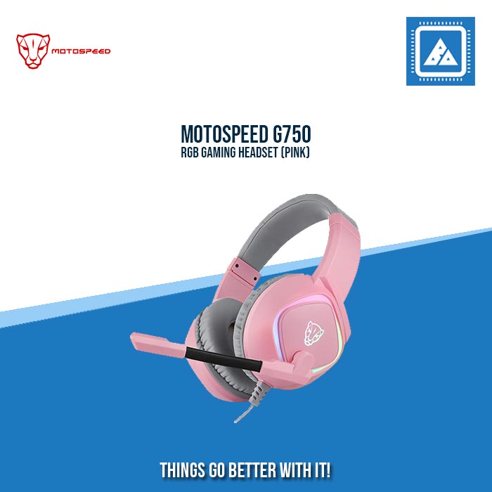 MOTOSPEED G750 RGB GAMING HEADSET (PINK)