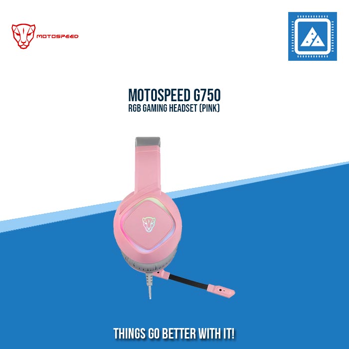 MOTOSPEED G750 RGB GAMING HEADSET (PINK)