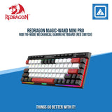 REDRAGON MAGIC-WAND MINI PRO RGB TRI-MODE MECHANICAL GAMING KEYBOARD (RED SWITCH)