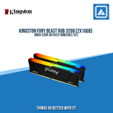 KINGSTON FURY BEAST RGB 32GB (2X16GB) DDR4-3200 (KF432C16BB2AK2/32)