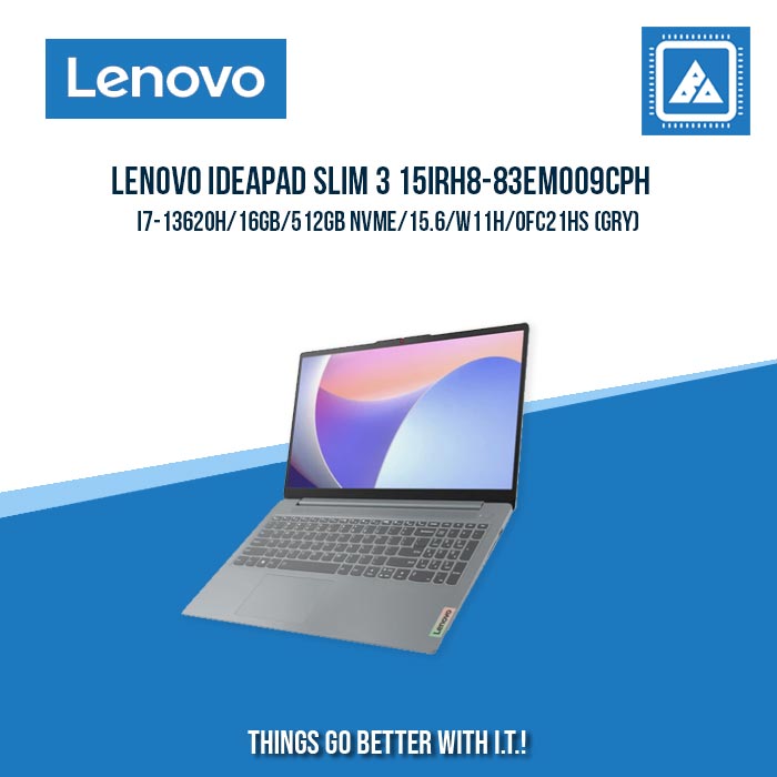 LENOVO IDEAPAD SLIM 3 15IRH8-83EM009CPH I7-13620H/16GB/512GB NVME | BEST FOR FREELANCERS LAPTOP