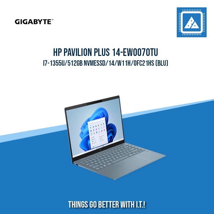 HP PAVILION PLUS 14-EW0070TU i7-1355U/512GB NVMeSSD | BEST FOR FREELANCERS AND STUDENT LAPTOP