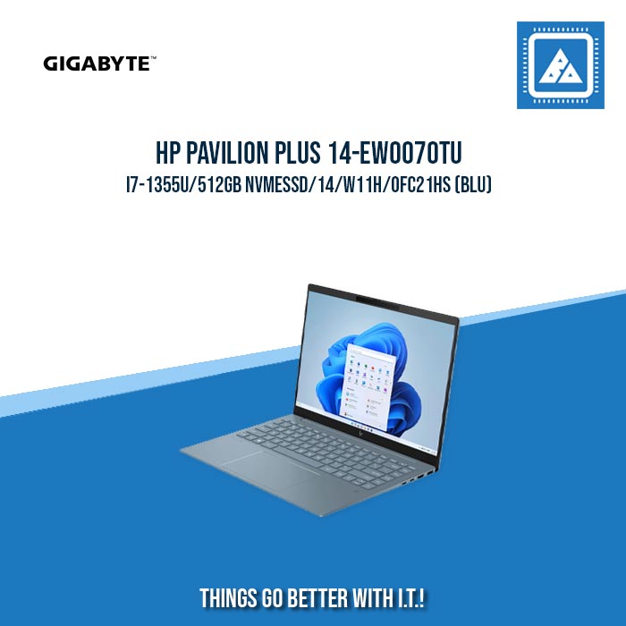 HP PAVILION PLUS 14-EW0070TU i7-1355U/512GB NVMeSSD | BEST FOR FREELANCERS AND STUDENT LAPTOP