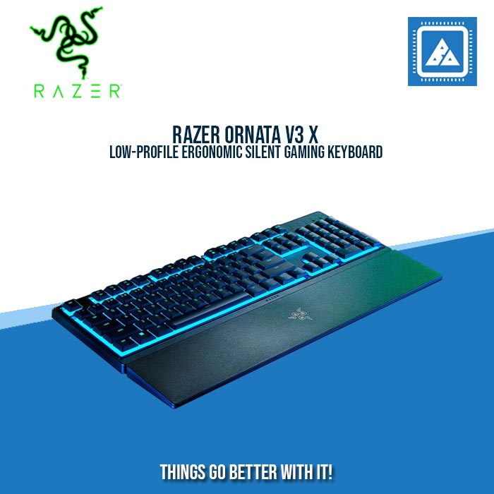 RAZER ORNATA V3 X LOW-PROFILE ERGONOMIC SILENT GAMING KEYBOARD