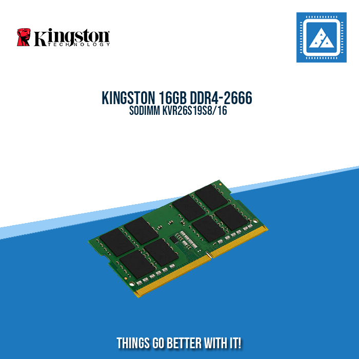 KINGSTON 16GB DDR4-2666  SODIMM KVR26S19S8/16