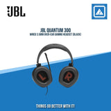 JBL QUANTUM 300 WIRED 3.5MM OVER-EAR GAMING HEADSET (BLACK)