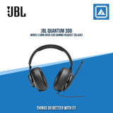 JBL QUANTUM 300 WIRED 3.5MM OVER-EAR GAMING HEADSET (BLACK)