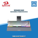 REDRAGON SHACO RGB MKB (RED SWITCH) GRAY WHITE