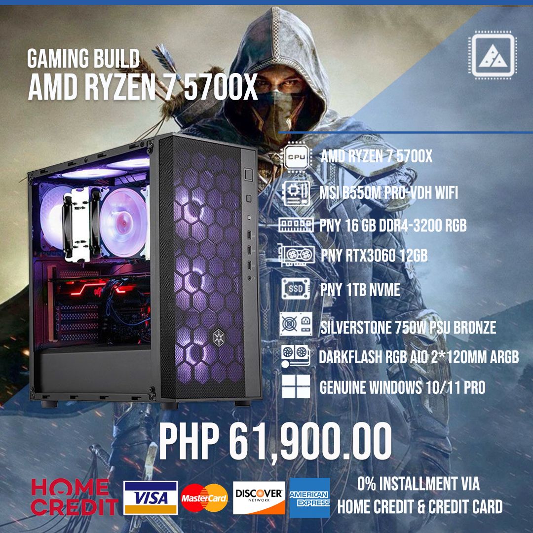 AMD RYZEN 7 5700X Gaming Build V.2