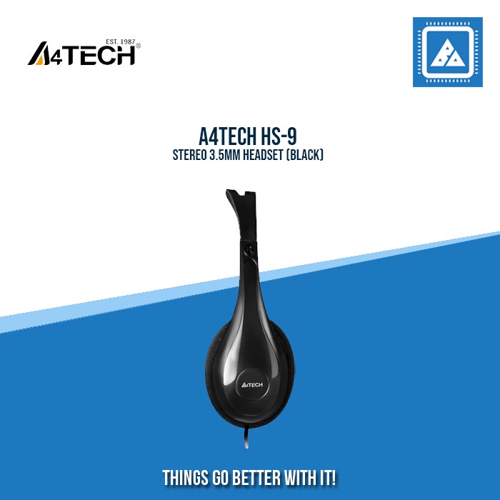 A4TECH HS-9 STEREO 3.5MM HEADSET (BLACK)