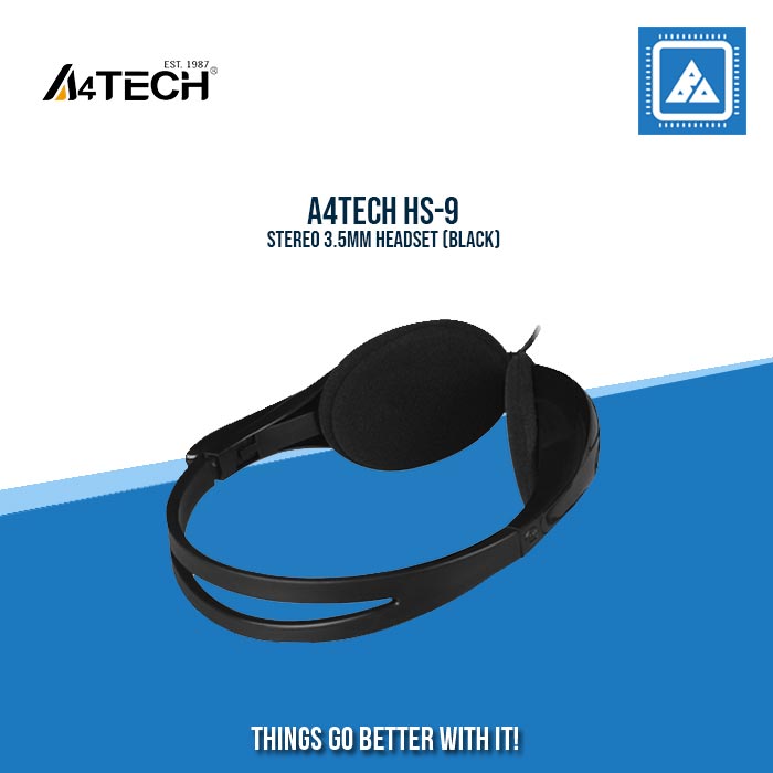 A4TECH HS-9 STEREO 3.5MM HEADSET (BLACK)