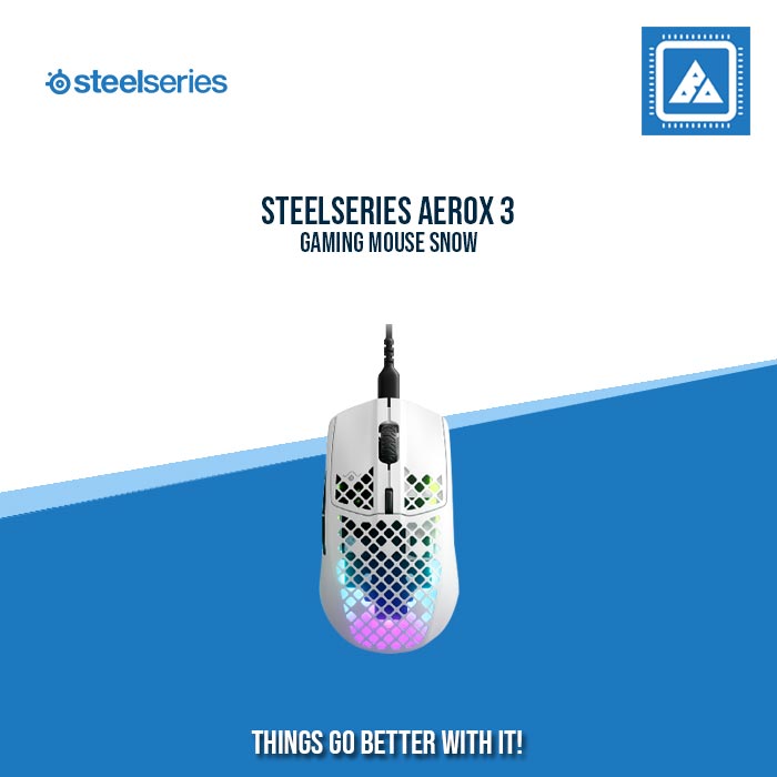 STEELSERIES AEROX 3 GAMING MOUSE ONYX|SNOW