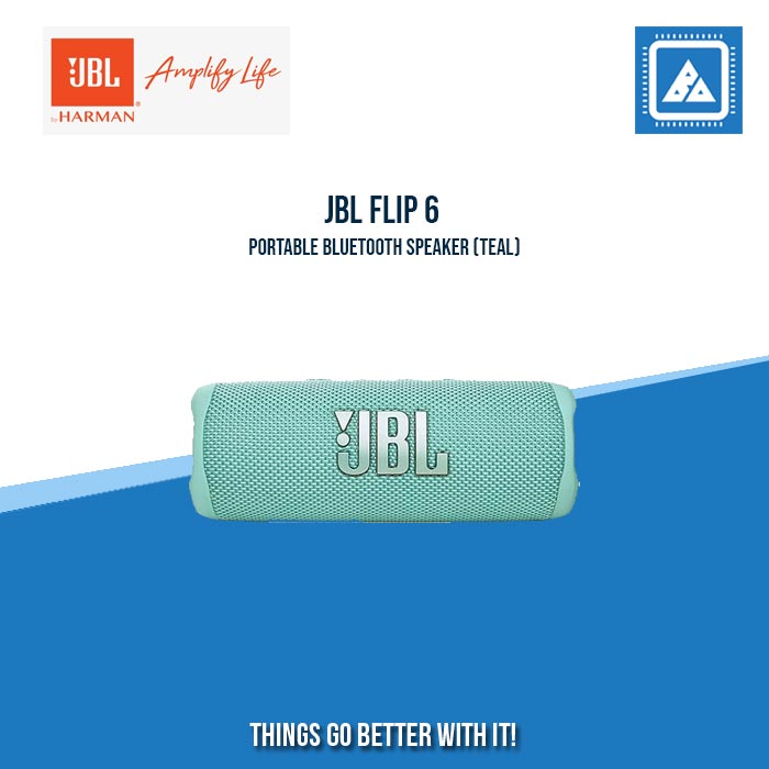 JBL FLIP 6 PORTABLE BLUETOOTH SPEAKER (TEAL)